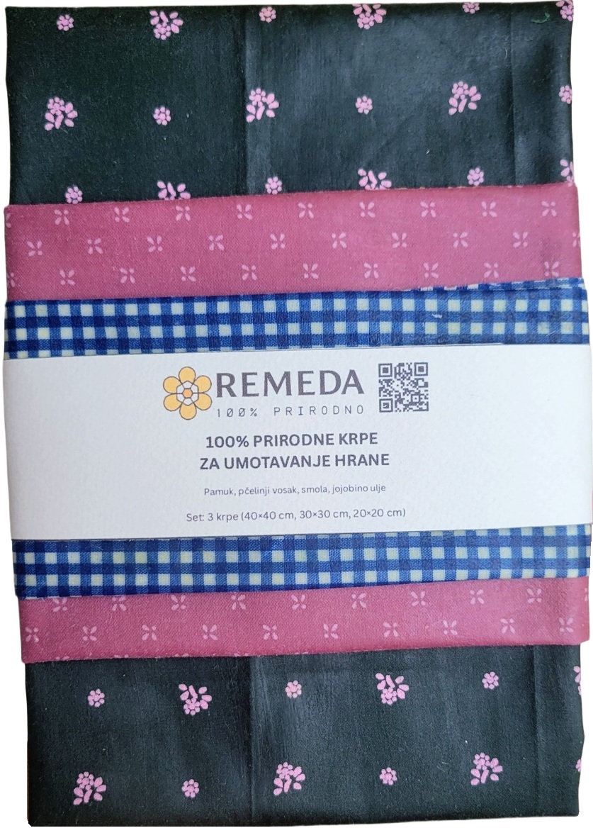 Prirodne krpe - 3 komada