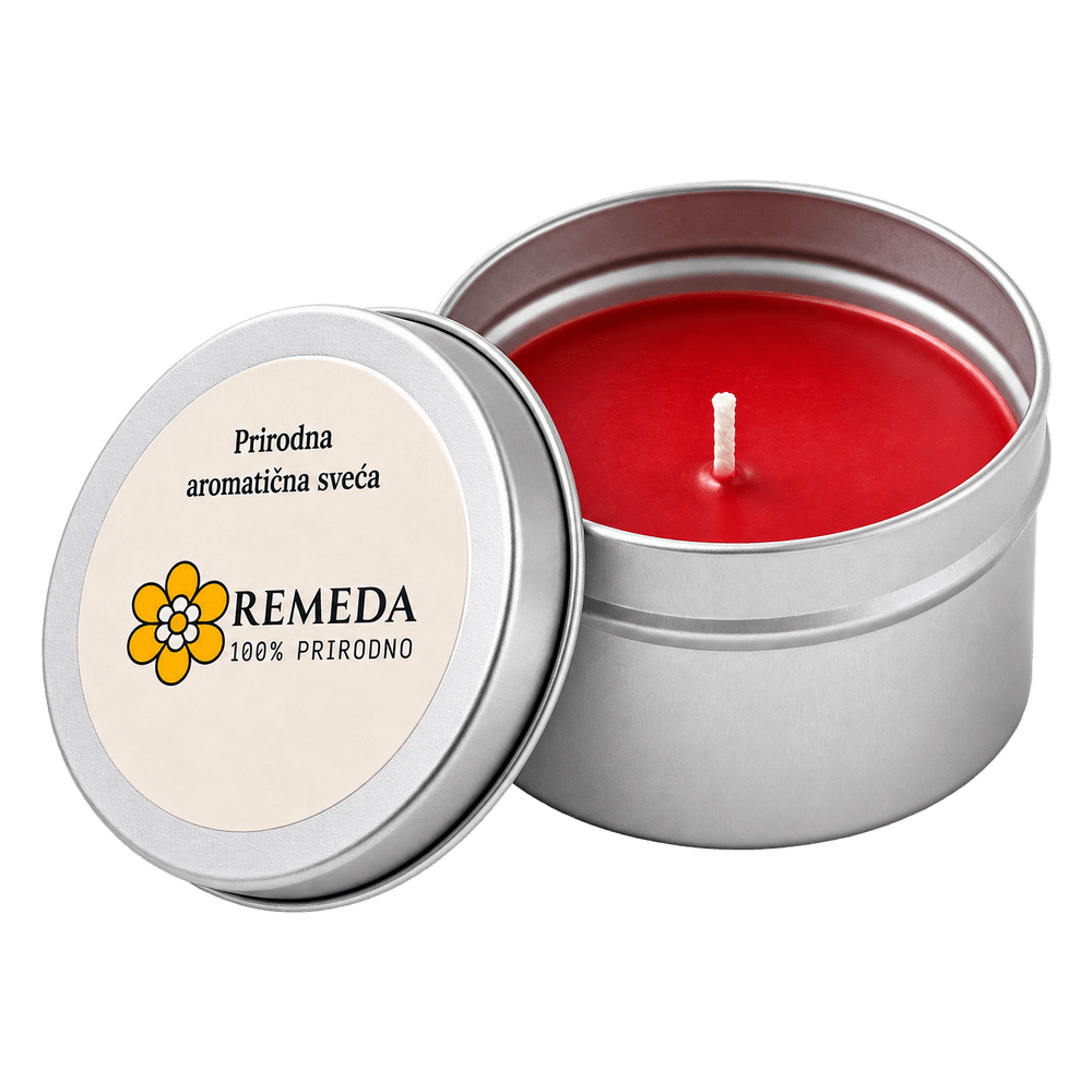 Aromatična sveća od prirodnog voska - mandarina