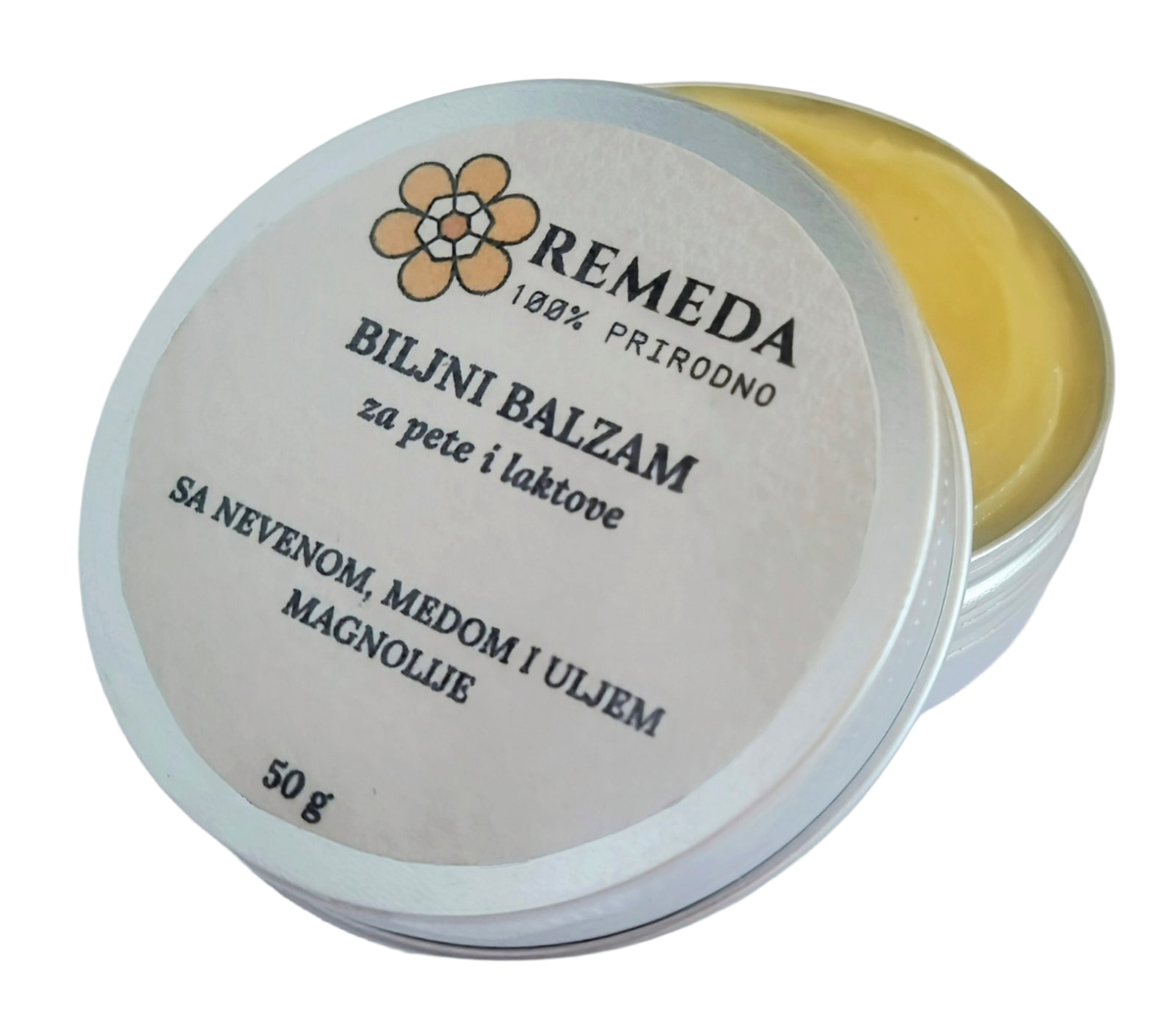 Biljni balzam sa nevenom, medom i uljem magnolije - 50g